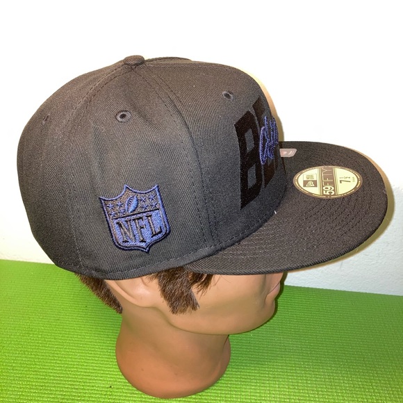 Men's Chicago Bears New Era Black 2022 NFL Draft 59FIFTY Fitted Hat size 7 1/2 - Picture 4 of 9